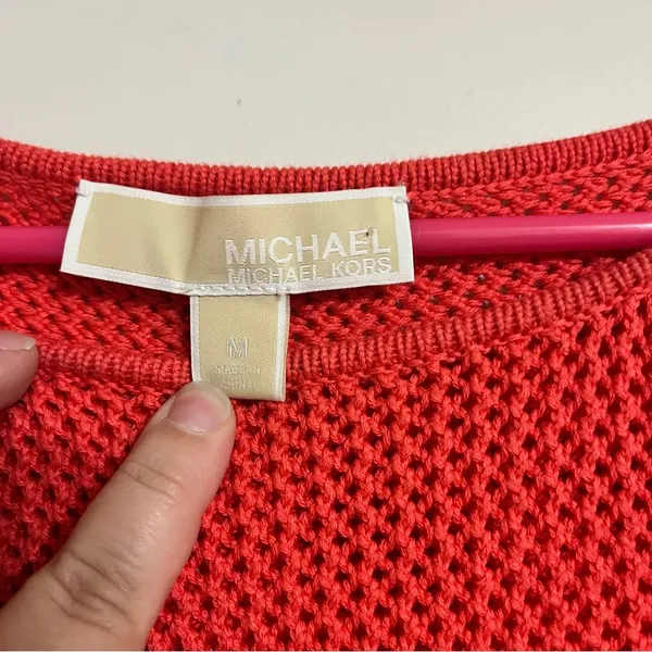 Women's Michael Kors Dark Pink Knit Sweater Dark Pink Size‎ Medium - Image 3