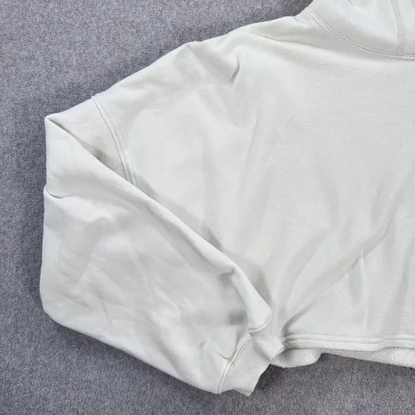 Savage Fenty Cropped Hoodie Sweatshirt Womens Large Light Green Cozy Lounge - Image 3