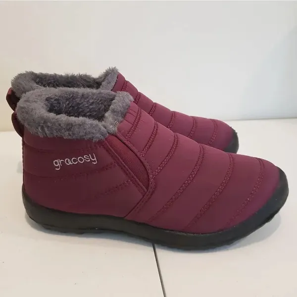 Gracosy Ankle Snow Boots Size 36 - Image 3