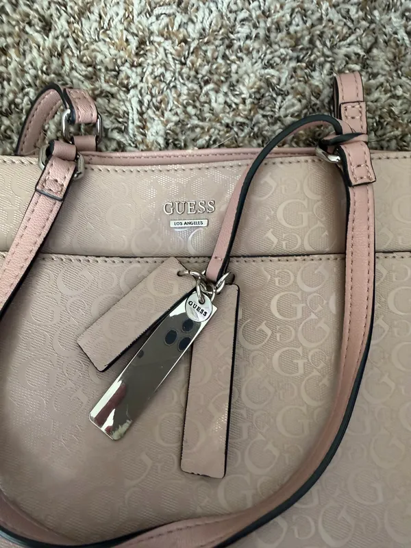 Guess Los Angeles Blush Pink Tote Bag Purse - Image 8