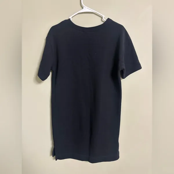 Nike Black Sweatshirt T-shirt Dress Size Small Short Sleeve Active - Image 2