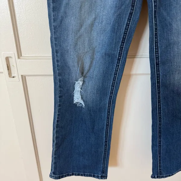 Democracy Dark Blue Straight Leg Jeans - Image 2