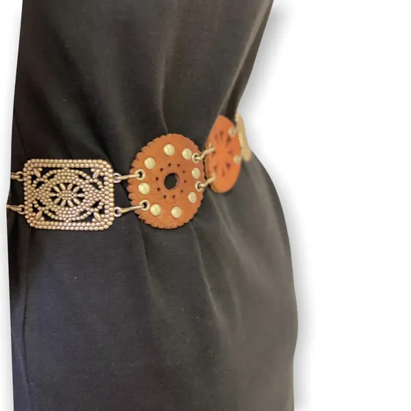 Genuine Leather Flower Belt - Image 3