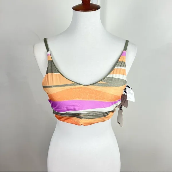 Prana NWT Willow Falls Reversible Bikini Top in Waves Size Medium - Image 9