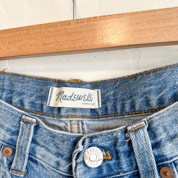 Madewell | The High-Rise Slim Boyjean Oversized‎ Fit in Elkhart Wash, size 25 - Image 6