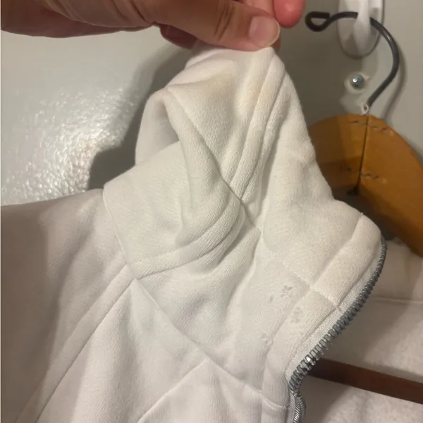 White Full Zip Scuba Size 6 - Image 4
