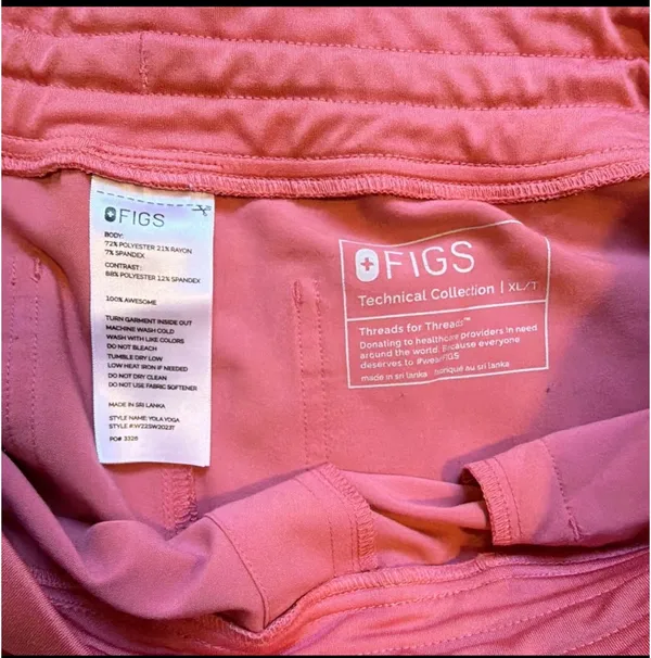 FIGS Women’s Yola High-Rise Slim Scrub Pants in Limited Edition Quartz Size XL/T - Image 7