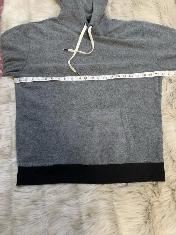 Feat Blanket Hoodie gray comfy soft pullover hooded sweatshirt XL - Image 7