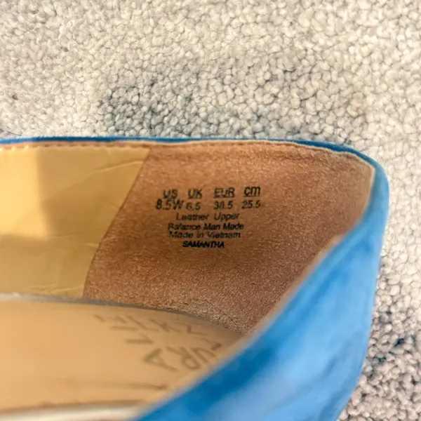 Naturalizer Blue Suede Flats - Image 5