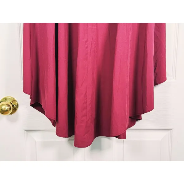 Halara Breezeful High Waisted Tie Midi Skirt Size M Burgundy Lightweight Fall - Image 10