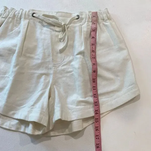 Free People White Drawstring Shorts Size S NWT Coastal Boho Summer - Image 7