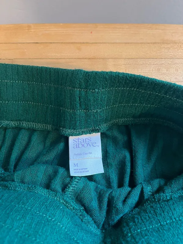 Stars Above Green Cozy Ribbed pants - Image 3