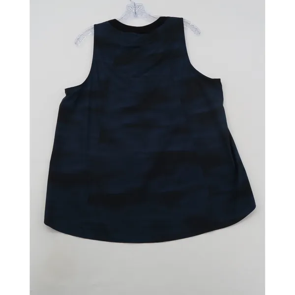 Athleta Womens Large Navy Black Striped Sleeveless Activewear Tank Top L - Image 4