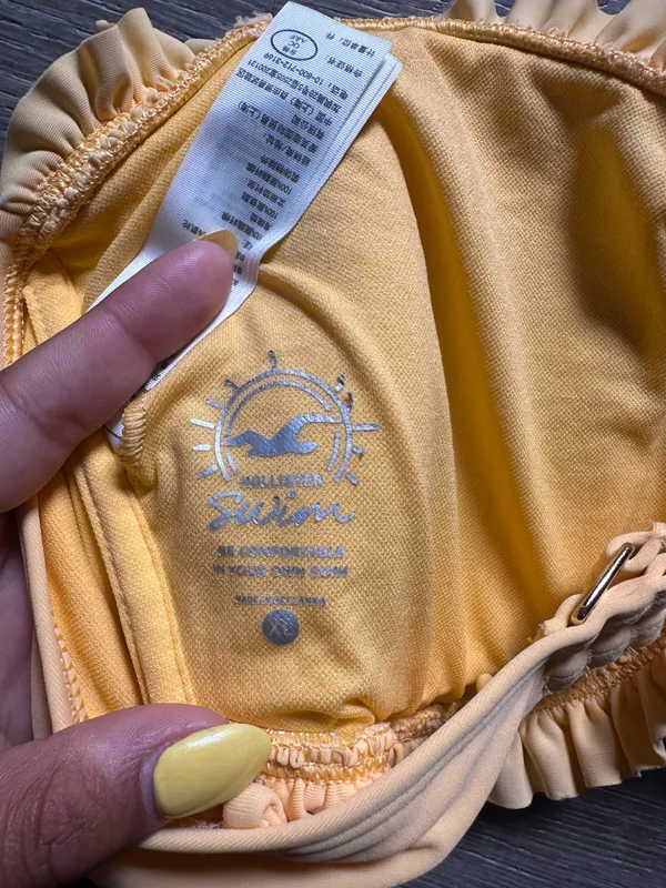 Hollister Yellow Swimming Top - Image 3