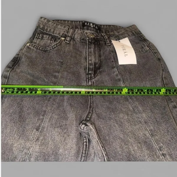 PIRAL Gray Jeans Size XS - Image 8