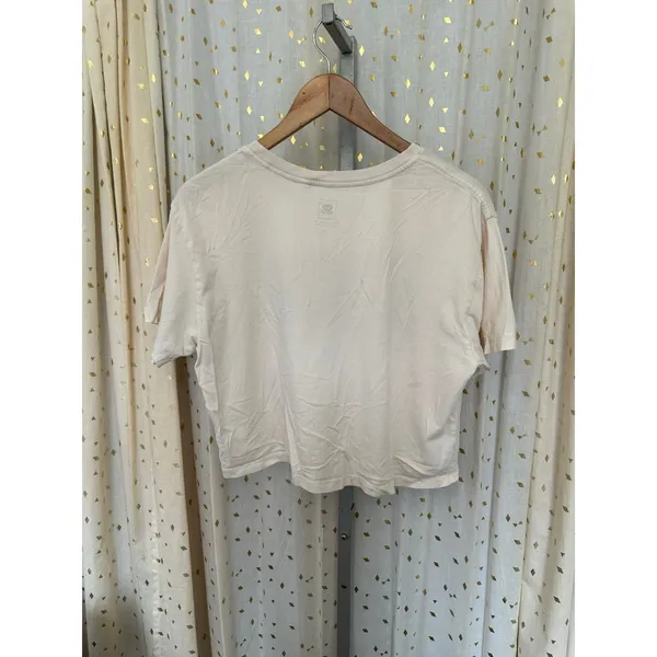 Rip Curl Sunset Golden Hour Palm Tree Scoop Neck Baby Tee Cropped T-Shirt M - Image 4