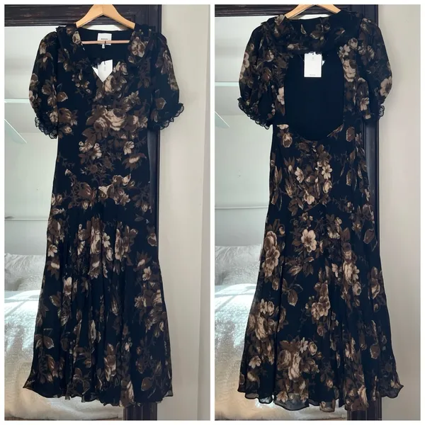 Reformation Evra Dress Open Back Size 6 New With Tags - Image 4