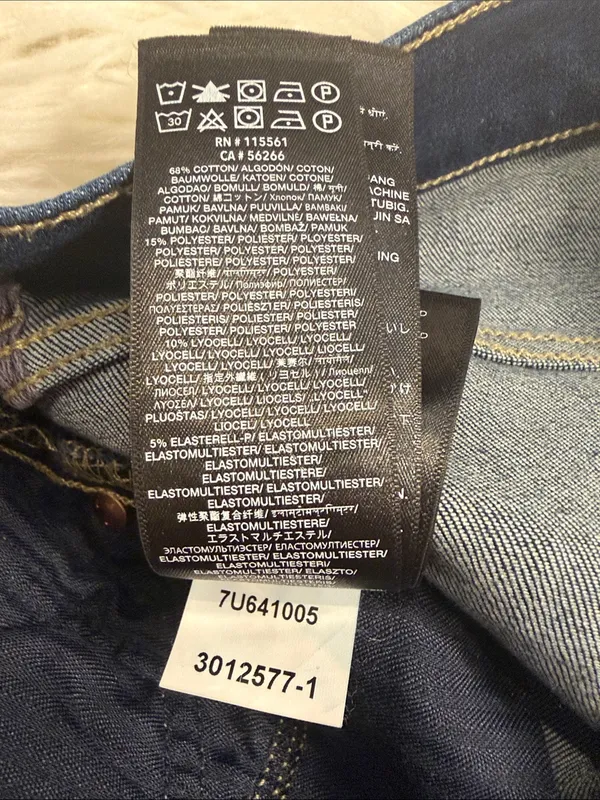 7 For All Mankind Cropped Alexa high rise straight relaxed stretch jeans 32 - Image 11