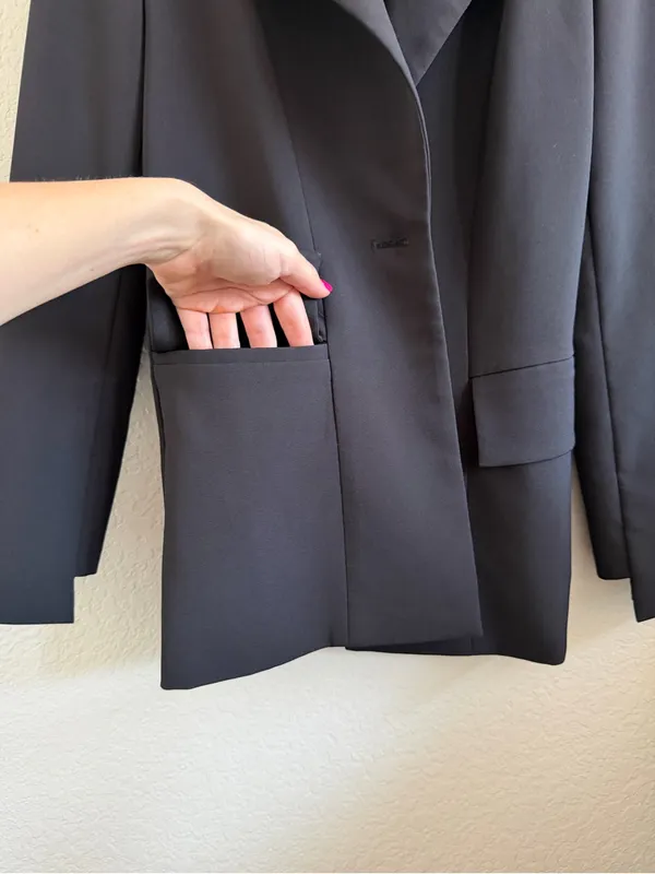 Elliatt Revolve Classic Black Blazer Jacket Coat Size Small S - Image 5