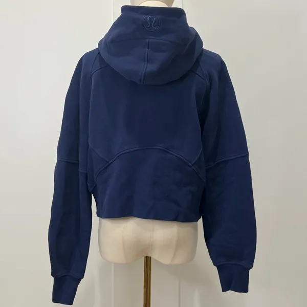 Lululemon Scuba Oversized Half-Zip Hoodie XS Small Night Sea Blue Lounge Cozy - Image 6