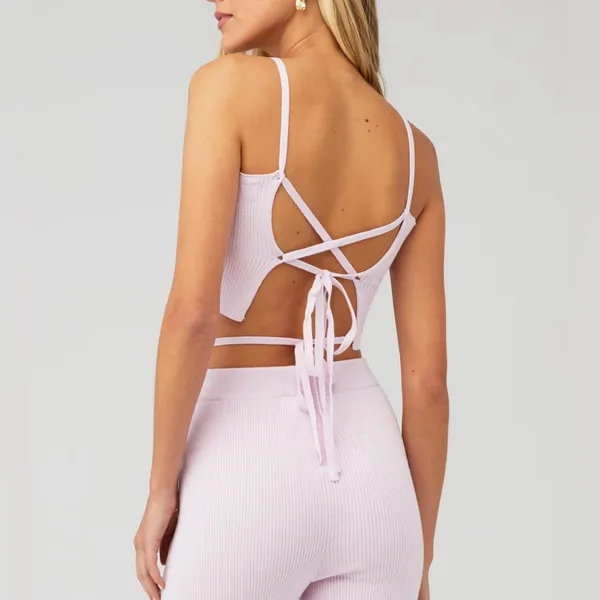 4TH‎ RECKLESS NWT Knit Set Pink Scorpios Trouser Size S and Crop Top Size M - Image 2