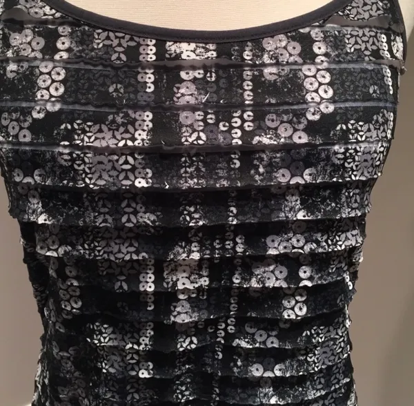 Energie Black & Gray Multi-layered Tank Camisole Top - Image 3