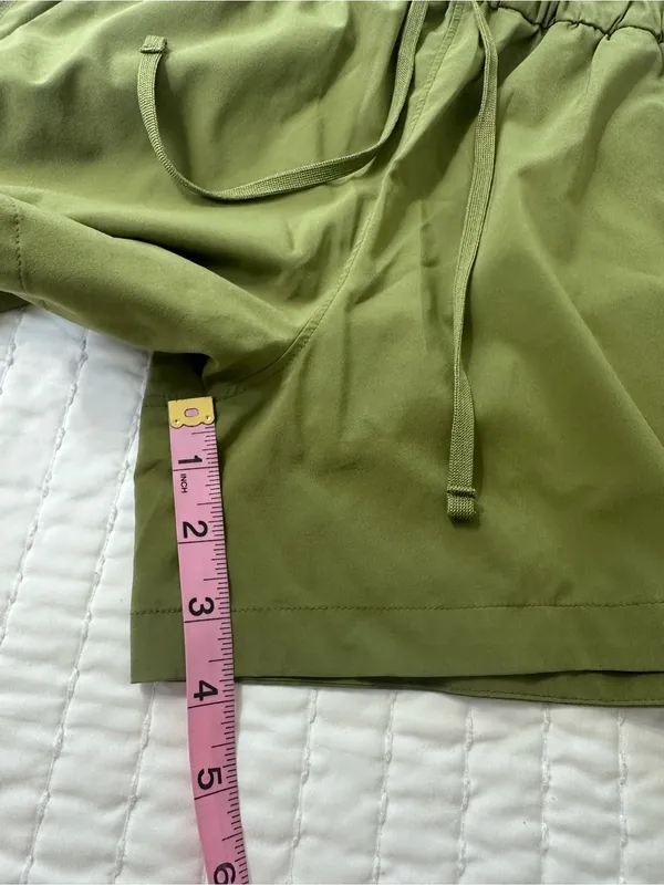 Patagonia Breathable Women’s Terrebonne Caper Green Drawstring Athletic Shorts M - Image 7
