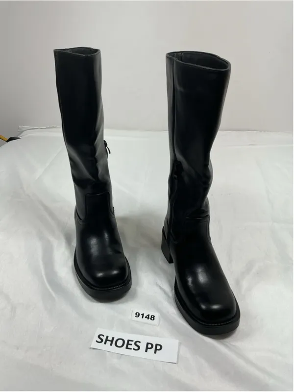 Dream Paris Womans Excellent Pull On Knee High Riding Boots Size 7.5 Black - Image 2