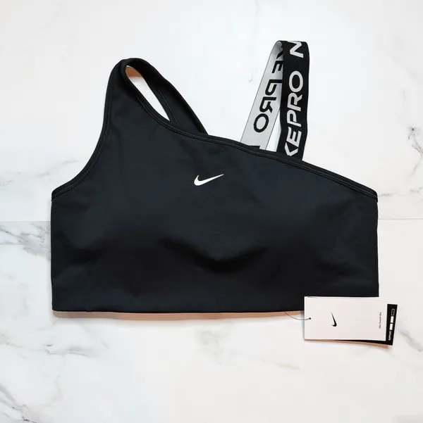 NWT Nike Pro Asymmetrical Padded Sports Bra - Image 3