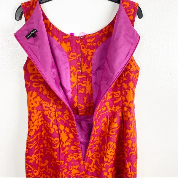 NANETTE LEPORE Silk Linen Blend Sleeveless Sequin Dress Size 2 Party Dance Chic - Image 6