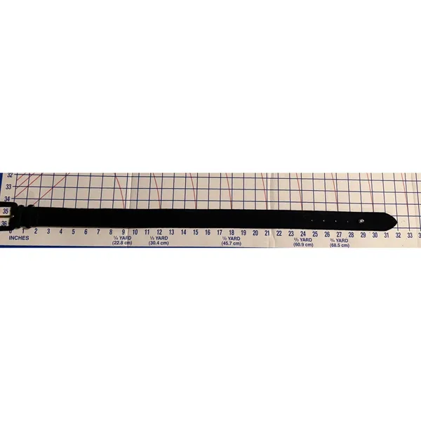 Black Suede Leather Belt‎ Small Covered Buckle Vintage Style Y2K Boho - Image 6