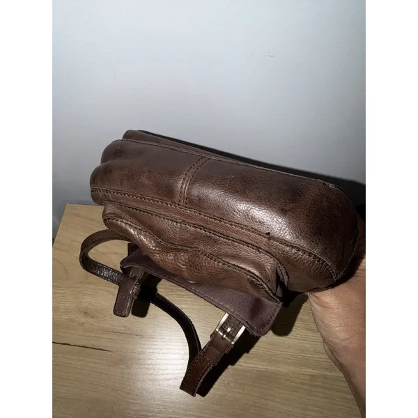 Vintage Fossil Brown Pebbled Leather Shoulder Handbag Y2K F‎ - Image 12