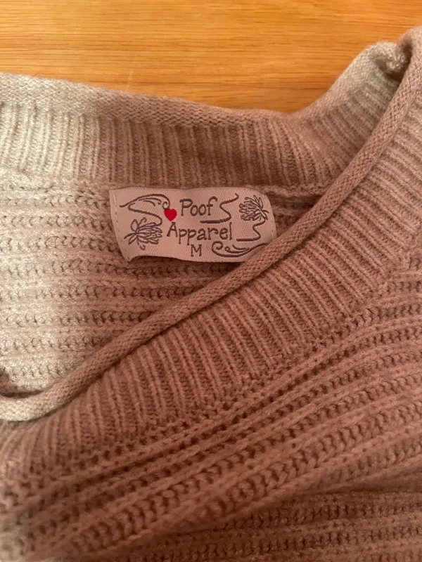 Tan Knit Sweater - Image 3