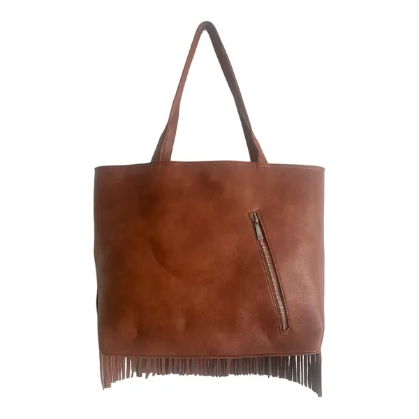 Catchfly Studio Trenditions‎ Western Style Asymmetrical Tooled Yoke Tote Bag - Image 5