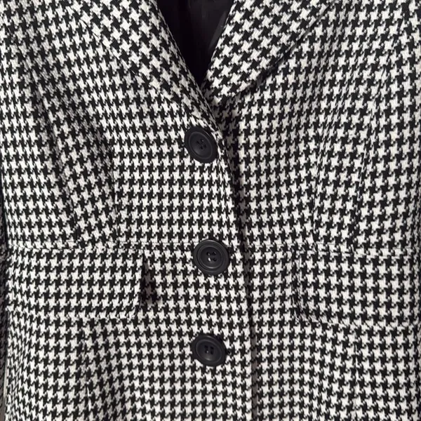 Isabella Black and White Houndstooth Blazer lightweight size 8 - Image 3