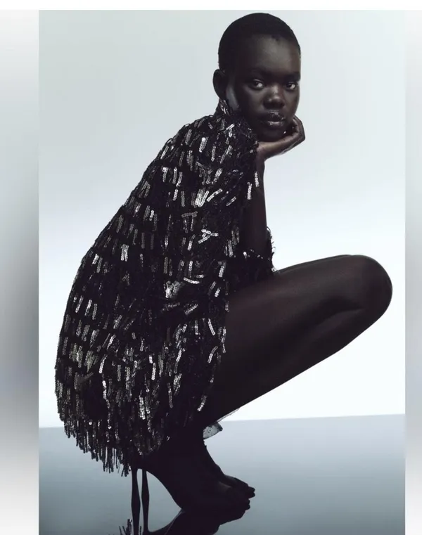 Zara Sequin Fringe Disco Party Mini Dress - Image 6