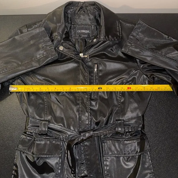 Outbrook Black Belted Lightweight Weather-Resistant Utility Jacket-S‎ - Image 5