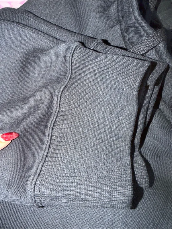Nike Black Fleece Jogger Sweatpants Swoosh Logo Athletic Lounge Pants - Image 5