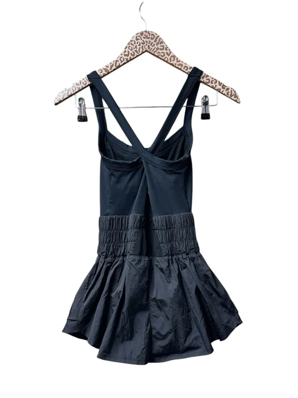 Free People FP Movement Way Home Sleeveless Cross Back Skortsie Black XS - Image 7