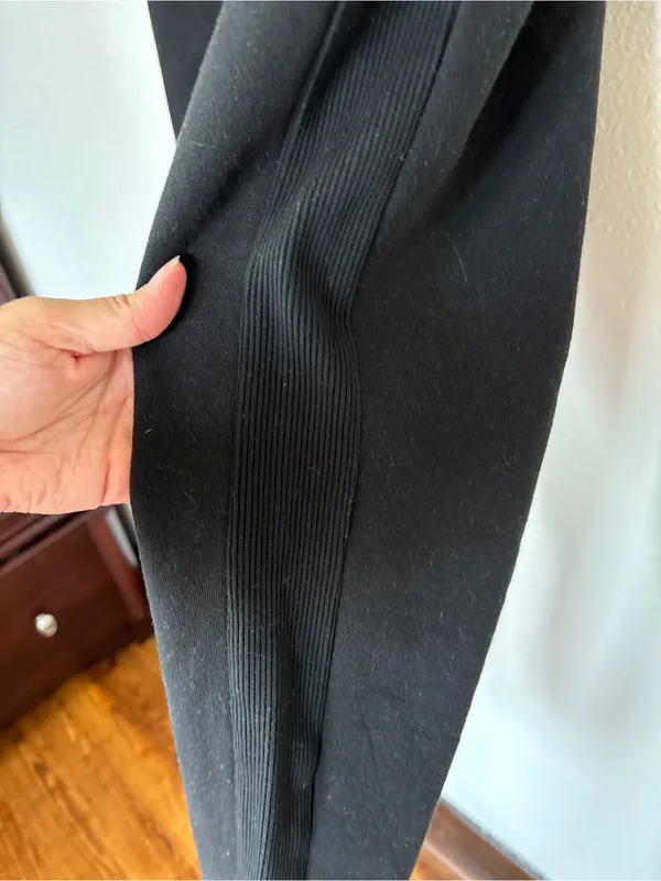 Solid Black Fleece Jogger Pants Size L - Image 6