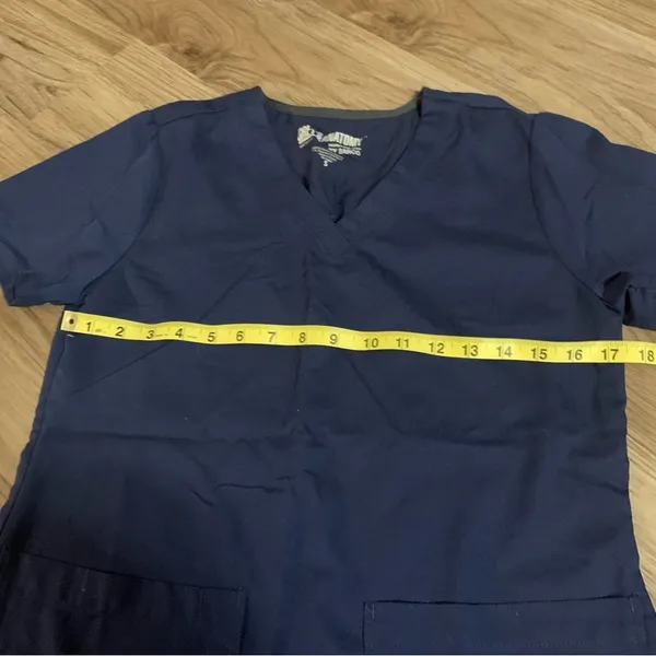 Grey’s Anatomy Navy Blue Scrub; Small - Image 4