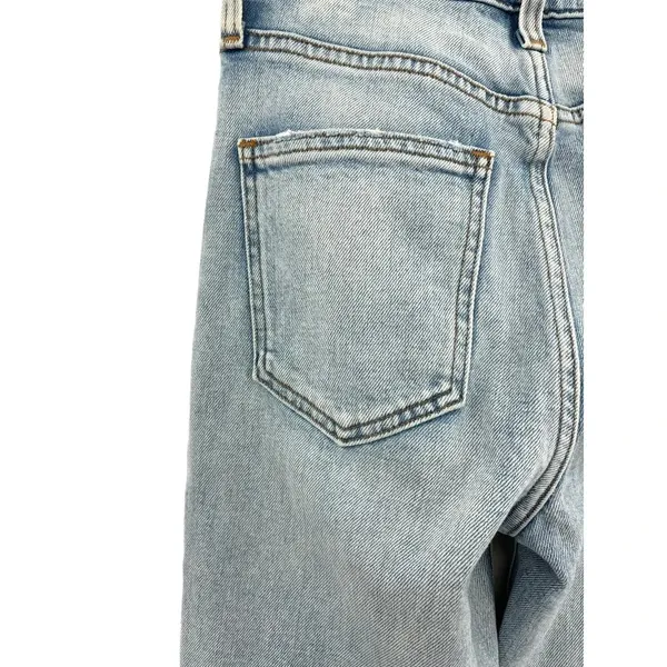 Aritzia Denim Forum The Arlo‎ High Rise Straight Jeans Light Wash Blue Size 25 - Image 7