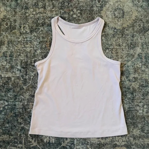 Lululemon Align Waist-Length Racerback Tank Top Pink W1DSPS Size 8 - Image 3