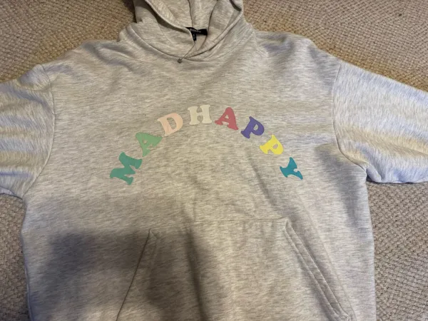 Grey Madhappy Hoodie - Image 3