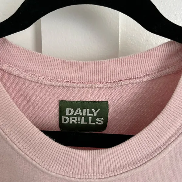 Daily Drills Crewneck Sweatshirt Cupid Pink - Image 2