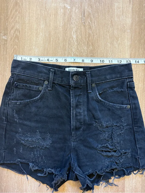 AGOLDE Parker Vintage Cut Off Distressed Shorts - Image 7