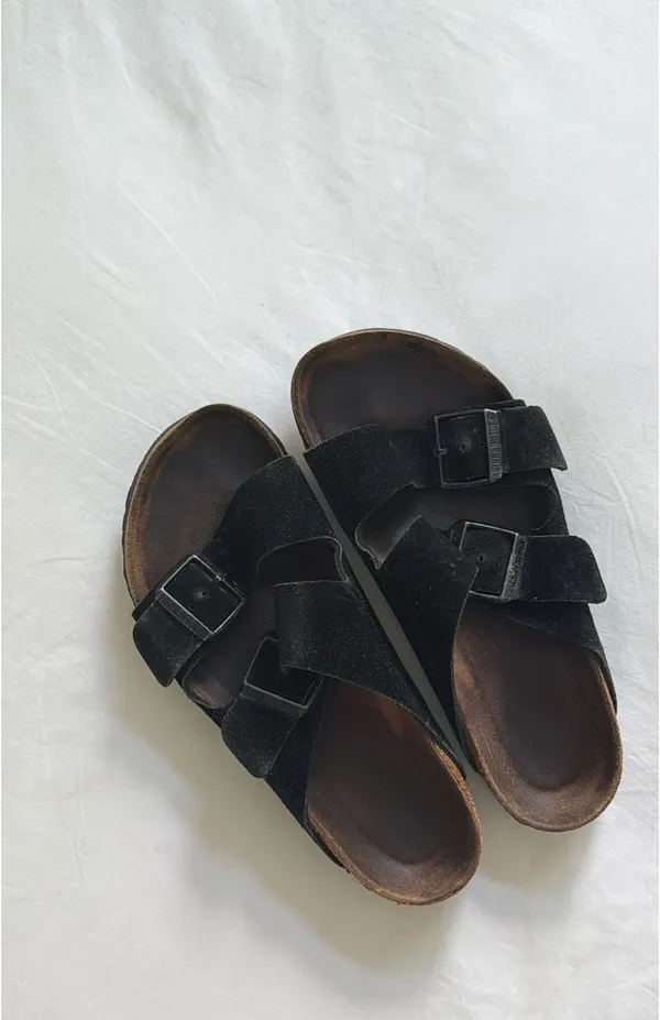Birkenstock Arizona Black Suede Sandals - Image 4