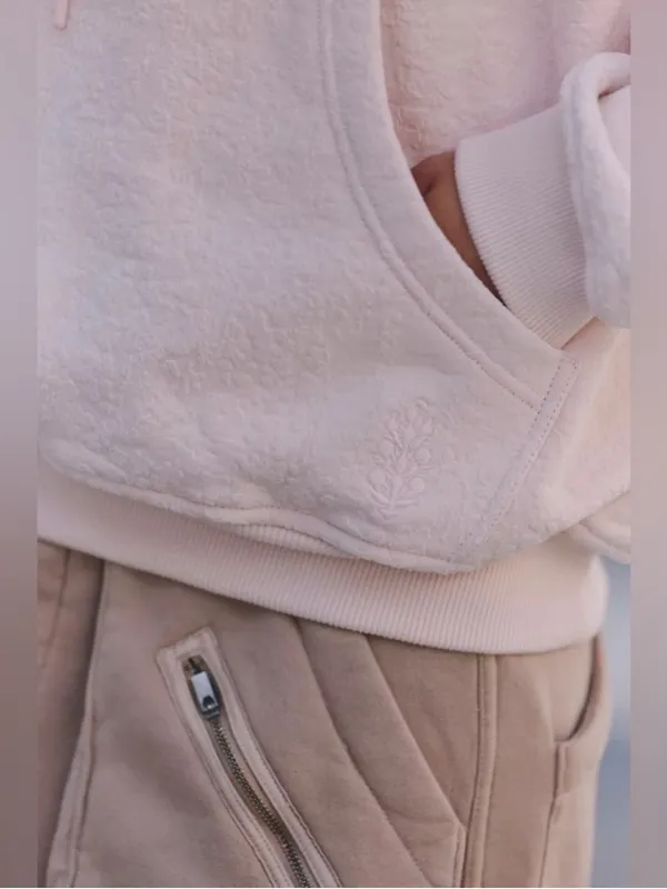 NWT FP Movement by Free People Blush Pink Plush Hoodie - Image 3