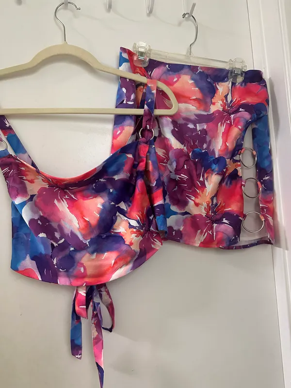 For Love & Lemons Natasha Crop Top & MINI Skirt set - Image 7
