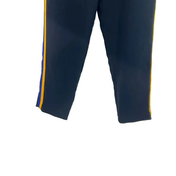 Aritzia Wilfred Jallade Trouser Pants Black Blue‎ Yellow Stripe Size 0 - Image 5